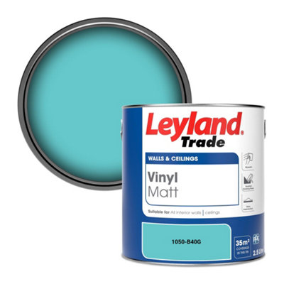 Leyland Trade Vinyl Matt Walls & Ceilings Emulsion Paint (1050-B40G) 2.5L from B&Q