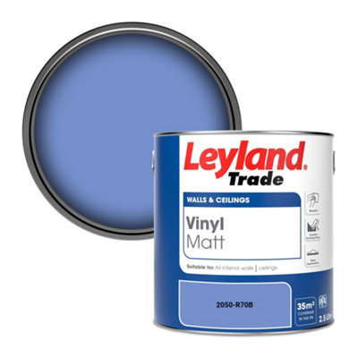 Leyland Trade Vinyl Matt Walls & Ceilings Emulsion Paint (2050-R70B) 2.5L from B&Q