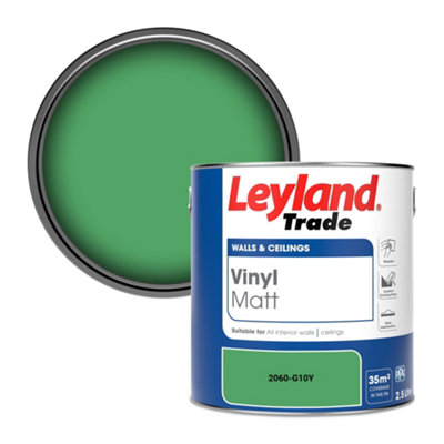 Leyland Trade Vinyl Matt Walls & Ceilings Emulsion Paint (2060-G10Y) 2.5L from B&Q