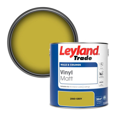 Leyland Trade Vinyl Matt Walls & Ceilings Emulsion Paint (2060-G80Y) 2.5L from B&Q