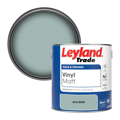 Leyland Trade Vinyl Matt Walls & Ceilings Emulsion Paint (3010-B50G) 2.5L from B&Q