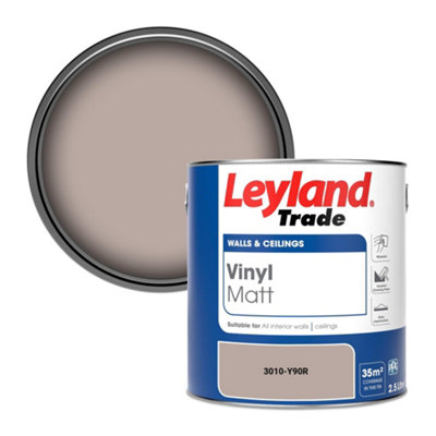 Leyland Trade Vinyl Matt Walls & Ceilings Emulsion Paint (3010-Y90R) 2.5L from B&Q