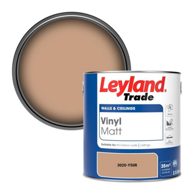 Leyland Trade Vinyl Matt Walls & Ceilings Emulsion Paint (3020-Y50R) 2.5L from B&Q