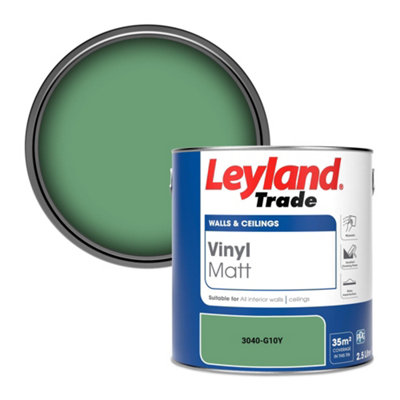 Leyland Trade Vinyl Matt Walls & Ceilings Emulsion Paint (3040-G10Y) 2.5L from B&Q