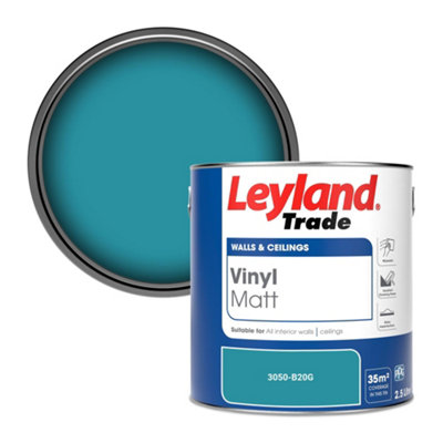 Leyland Trade Vinyl Matt Walls & Ceilings Emulsion Paint (3050-B20G) 2.5L from B&Q