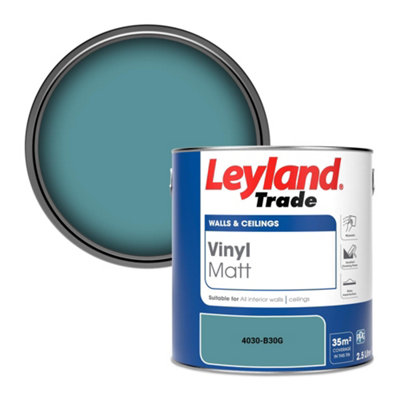 Leyland Trade Vinyl Matt Walls & Ceilings Emulsion Paint (4030-B30G) 2.5L from B&Q