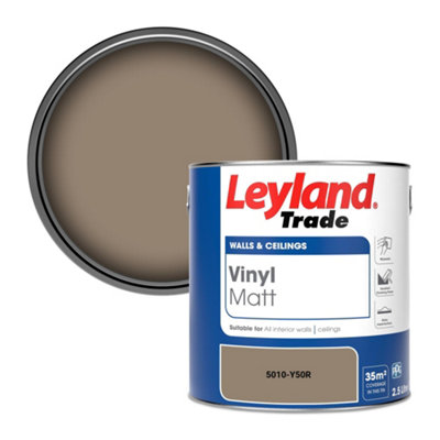 Leyland Trade Vinyl Matt Walls & Ceilings Emulsion Paint (5010-Y50R) 2.5L from B&Q