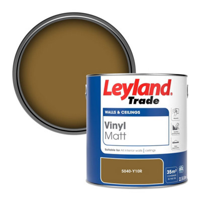 Leyland Trade Vinyl Matt Walls & Ceilings Emulsion Paint (5040-Y10R) 2.5L from B&Q