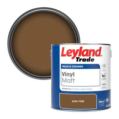 Leyland Trade Vinyl Matt Walls & Ceilings Emulsion Paint (6030-Y30R) 2.5L from B&Q