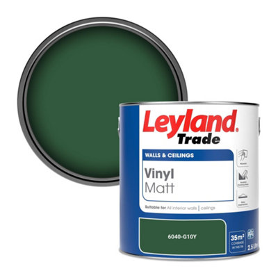 Leyland Trade Vinyl Matt Walls & Ceilings Emulsion Paint (6040-G10Y) 2.5L from B&Q