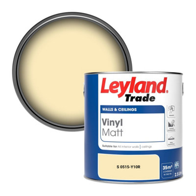 Leyland Trade Vinyl Matt Walls & Ceilings Emulsion Paint (S 0515-Y10R) 2.5L from B&Q