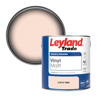 Leyland Trade Vinyl Matt Walls & Ceilings Emulsion Paint (S 0515-Y80R) 2.5L from B&Q