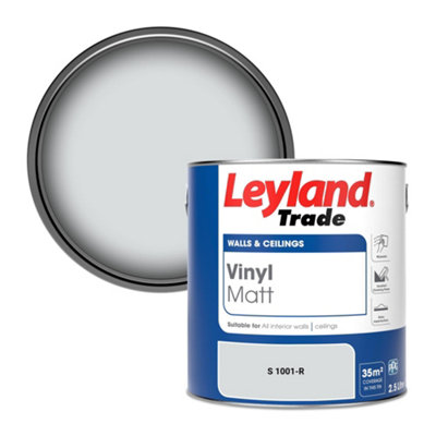Leyland Trade Vinyl Matt Walls & Ceilings Emulsion Paint (S 1001-R) 2.5L from B&Q