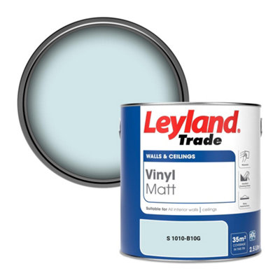 Leyland Trade Vinyl Matt Walls & Ceilings Emulsion Paint (S 1010-B10G) 2.5L from B&Q
