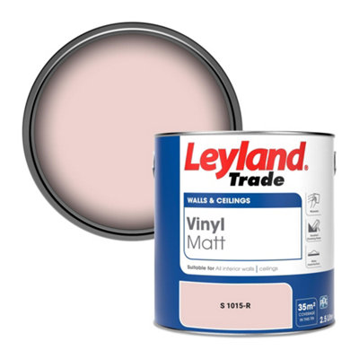 Leyland Trade Vinyl Matt Walls & Ceilings Emulsion Paint (S 1015-R) 2.5L from B&Q