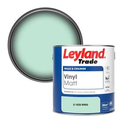 Leyland Trade Vinyl Matt Walls & Ceilings Emulsion Paint (S 1020-B90G) 2.5L from B&Q