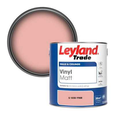 Leyland Trade Vinyl Matt Walls & Ceilings Emulsion Paint (S 1030-Y90R) 2.5L from B&Q