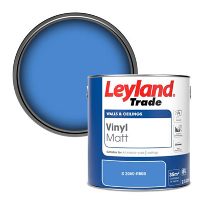 Leyland Trade Vinyl Matt Walls & Ceilings Emulsion Paint (S 2060-R80B) 2.5L from B&Q