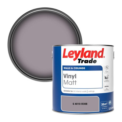 Leyland Trade Vinyl Matt Walls & Ceilings Emulsion Paint (S 4010-R30B) 2.5L from B&Q
