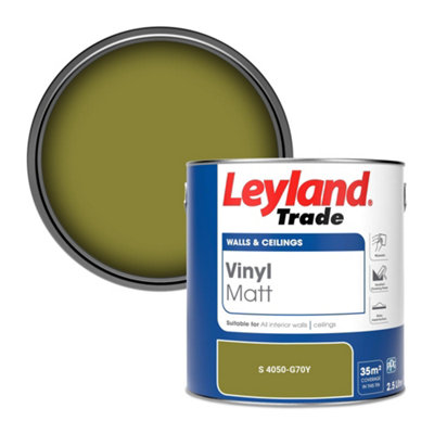 B&Q -  Vinyl Matt Walls & Ceilings Emulsion Paint (S 4050-G70Y) 2.5L