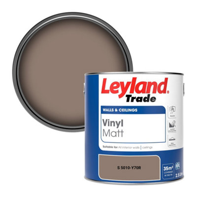 Leyland Trade Vinyl Matt Walls & Ceilings Emulsion Paint (S 5010-Y70R) 2.5L from B&Q