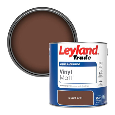 Leyland Trade Vinyl Matt Walls & Ceilings Emulsion Paint (S 6030-Y70R) 2.5L from B&Q