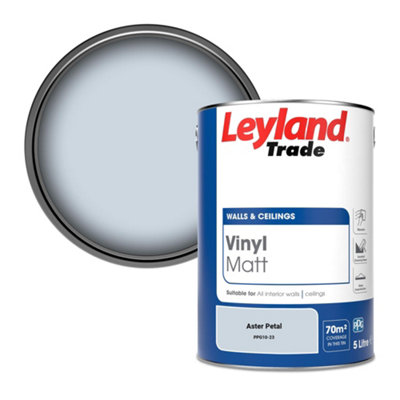 Leyland Trade Vinyl Matt Walls & Ceilings Emulsion Paint Aster Petal (Ppg10-23) 5L from B&Q