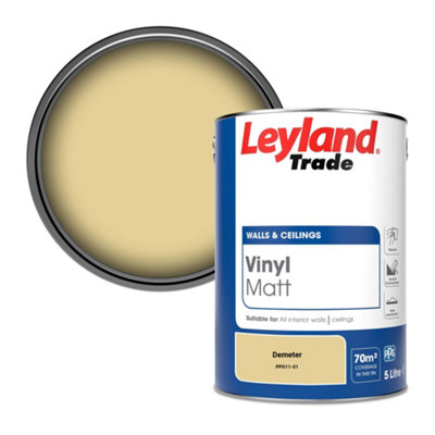 Leyland Trade Vinyl Matt Walls & Ceilings Emulsion Paint Demeter (Ppg11-01) 5L from B&Q