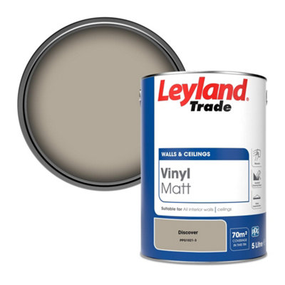 B&Q -  Vinyl Matt Walls & Ceilings Emulsion Paint Discover (Ppg1021-3) 5L