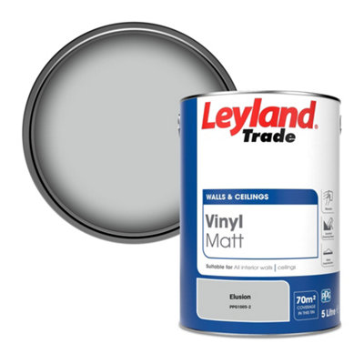 B&Q -  Vinyl Matt Walls & Ceilings Emulsion Paint Elusion (Ppg1005-2) 5L