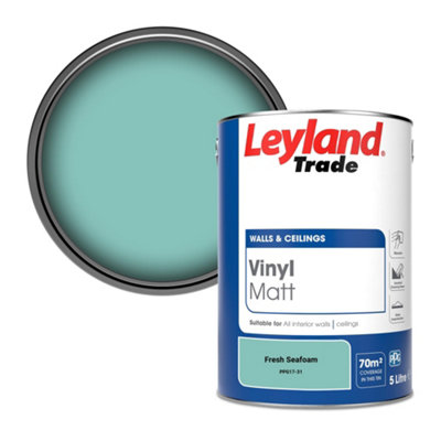 Leyland Trade Vinyl Matt Walls & Ceilings Emulsion Paint Fresh Seafoam (Ppg17-31) 5L from B&Q