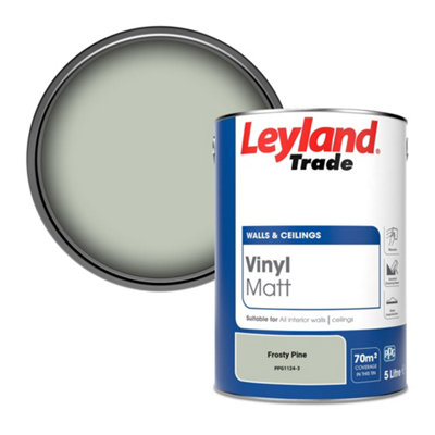 Leyland Trade Vinyl Matt Walls & Ceilings Emulsion Paint Frosty Pine (Ppg1124-3) 5L from B&Q