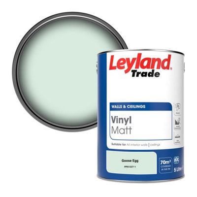 Leyland Trade Vinyl Matt Walls & Ceilings Emulsion Paint Goose Egg (Ppg1227-1) 5L from B&Q