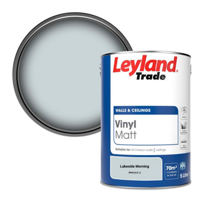 Leyland Trade Vinyl Matt Walls & Ceilings Emulsion Paint Lakeside Morning (Ppg1012-3) 5L from B&Q
