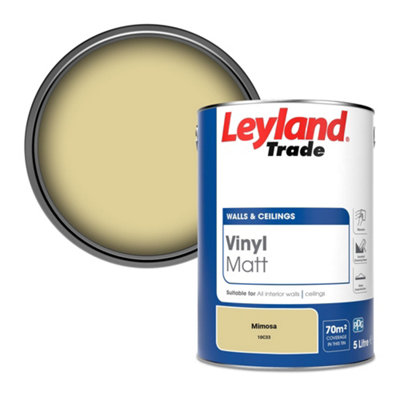 Leyland Trade Vinyl Matt Walls & Ceilings Emulsion Paint Mimosa (10C33) 5L from B&Q