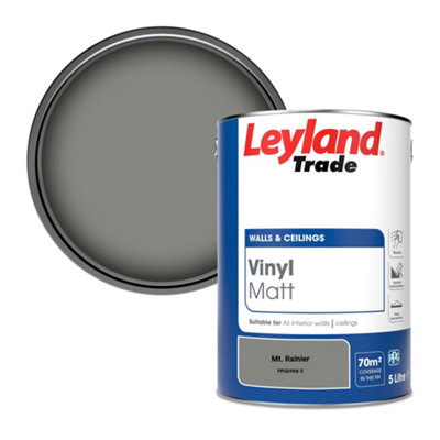 B&Q -  Vinyl Matt Walls & Ceilings Emulsion Paint Mt. Rainier (Ppg0998-5) 5L
