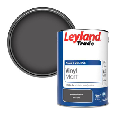 B&Q -  Vinyl Matt Walls & Ceilings Emulsion Paint Phantom Hue (Ppg1004-6) 5L