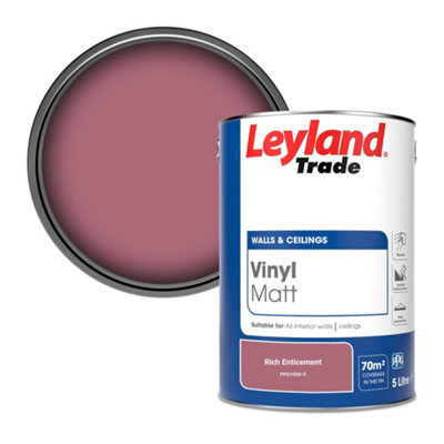 B&Q -  Vinyl Matt Walls & Ceilings Emulsion Paint Rich Enticement (Ppg1050-5) 5L
