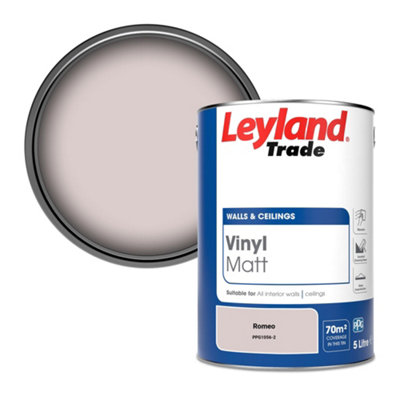 Leyland Trade Vinyl Matt Walls & Ceilings Emulsion Paint Romeo (Ppg1056-2) 5L from B&Q