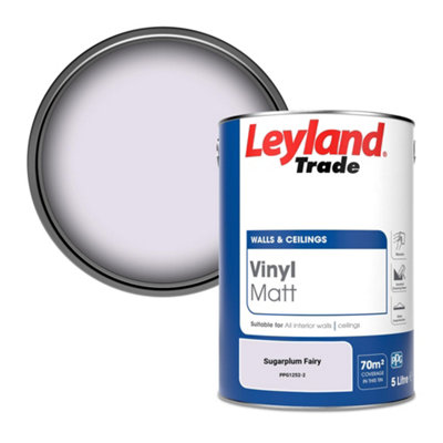 Leyland Trade Vinyl Matt Walls & Ceilings Emulsion Paint Sugarplum Fairy (Ppg1252-2) 5L from B&Q