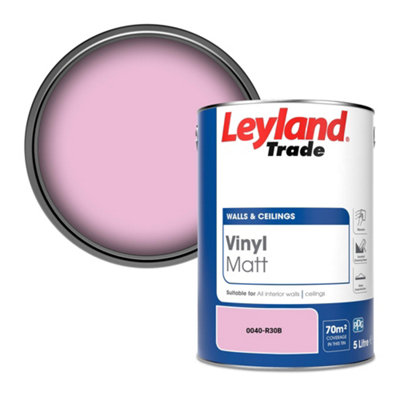 Leyland Trade Vinyl Matt Walls & Ceilings Emulsion Paint (0040-R30B) 5L from B&Q