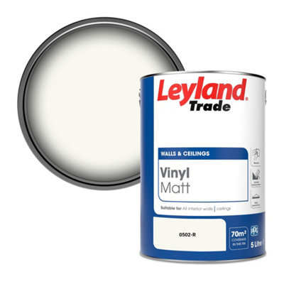 B&Q -  Vinyl Matt Walls & Ceilings Emulsion Paint (0502-R) 5L