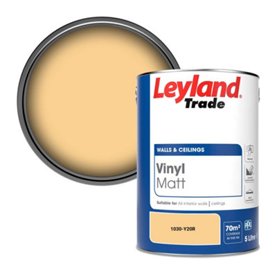 Leyland Trade Vinyl Matt Walls & Ceilings Emulsion Paint (1030-Y20R) 5L from B&Q