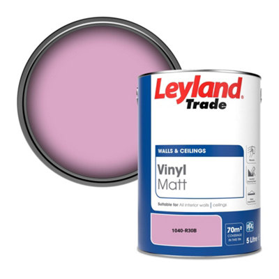 Leyland Trade Vinyl Matt Walls & Ceilings Emulsion Paint (1040-R30B) 5L from B&Q