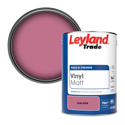 Leyland Trade Vinyl Matt Walls & Ceilings Emulsion Paint (2050-R20B) 5L from B&Q