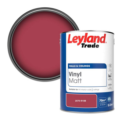 Leyland Trade Vinyl Matt Walls & Ceilings Emulsion Paint (2070-R10B) 5L from B&Q
