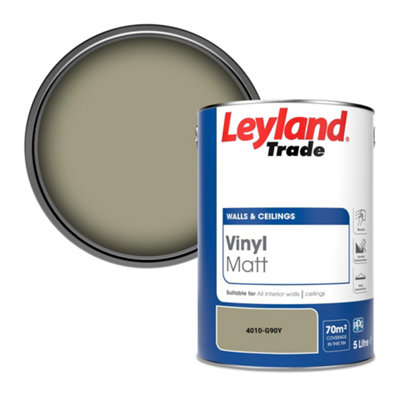Leyland Trade Vinyl Matt Walls & Ceilings Emulsion Paint (4010-G90Y) 5L from B&Q