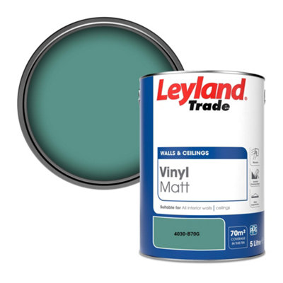 Leyland Trade Vinyl Matt Walls & Ceilings Emulsion Paint (4030-B70G) 5L from B&Q