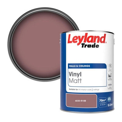 Leyland Trade Vinyl Matt Walls & Ceilings Emulsion Paint (4030-R10B) 5L from B&Q