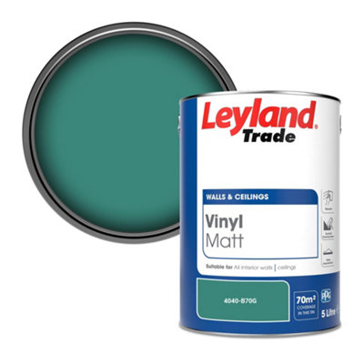 Leyland Trade Vinyl Matt Walls & Ceilings Emulsion Paint (4040-B70G) 5L from B&Q
